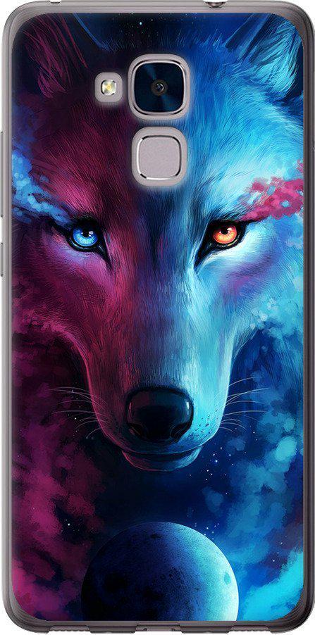 Чехол на Huawei Honor 5C Арт-волк (3999t-356-42517)