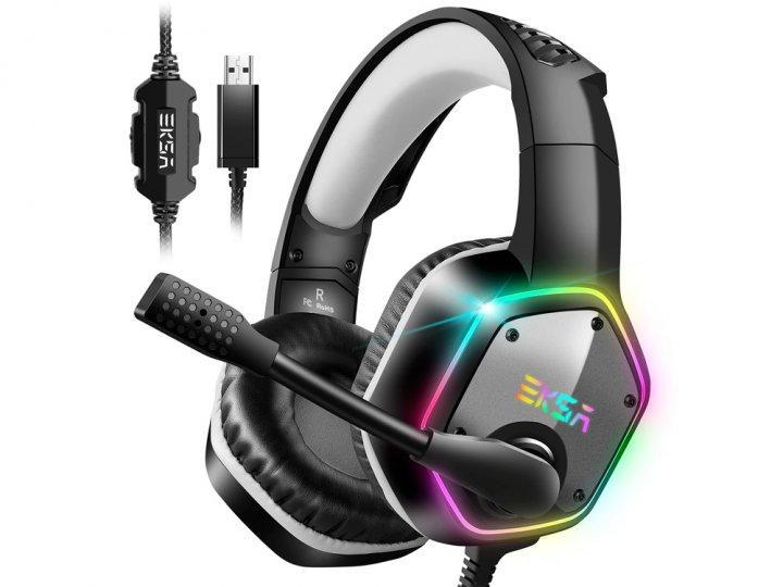 Гарнитура Eksa E1000, с RGB подсветкой, (1617193050)