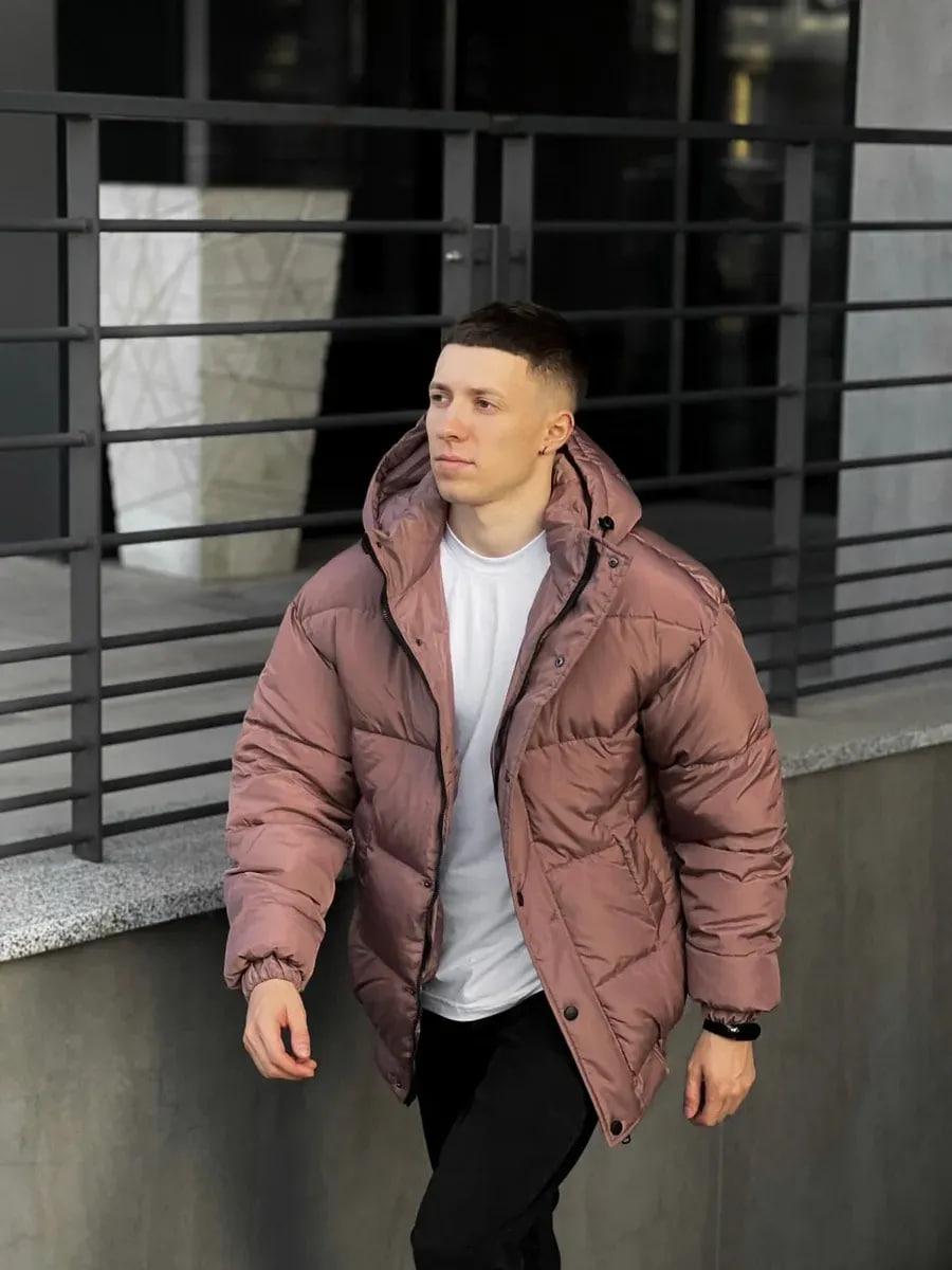 Куртка чоловіча зимова Oslo оверсайз дута L Коричневий (26516/3/3) - фото 2