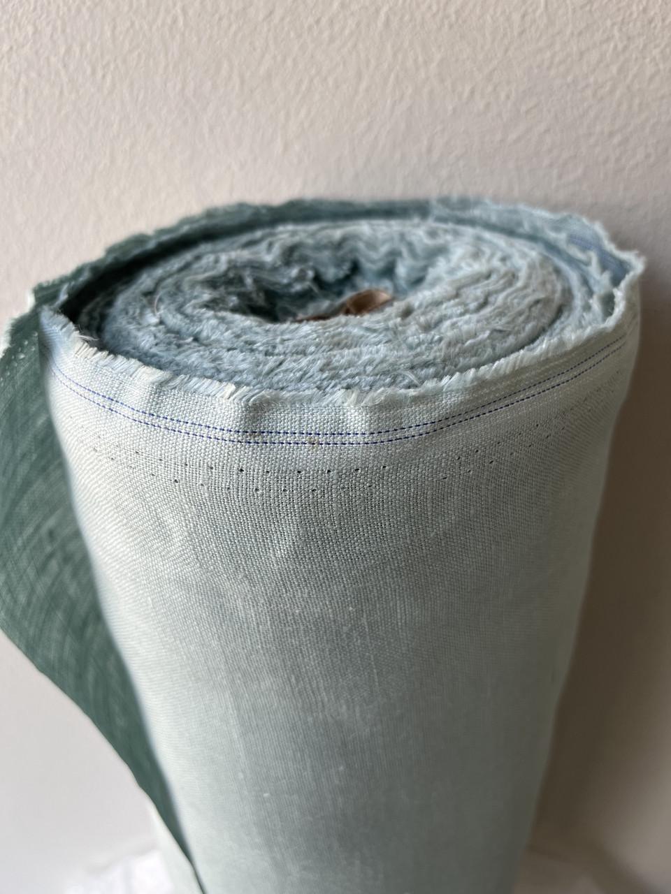 Ткань Linen Plus костюмная смягченная 100% лен Мятный 01 - фото 2