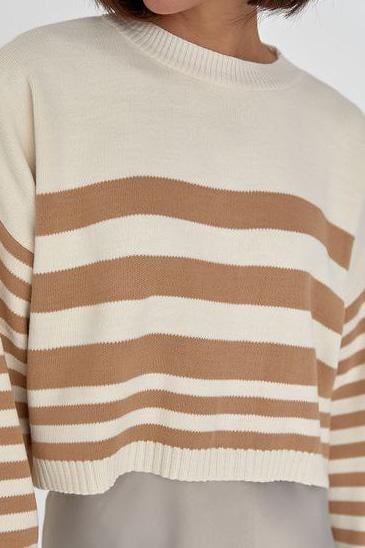 Светр жіночий 207026 XL-2XL Бежевий (207026_!337497_48-50) - фото 3 Светр жіночий 207026 XL-2XL Бежевий (207026_!337497_48-50) - фото 3