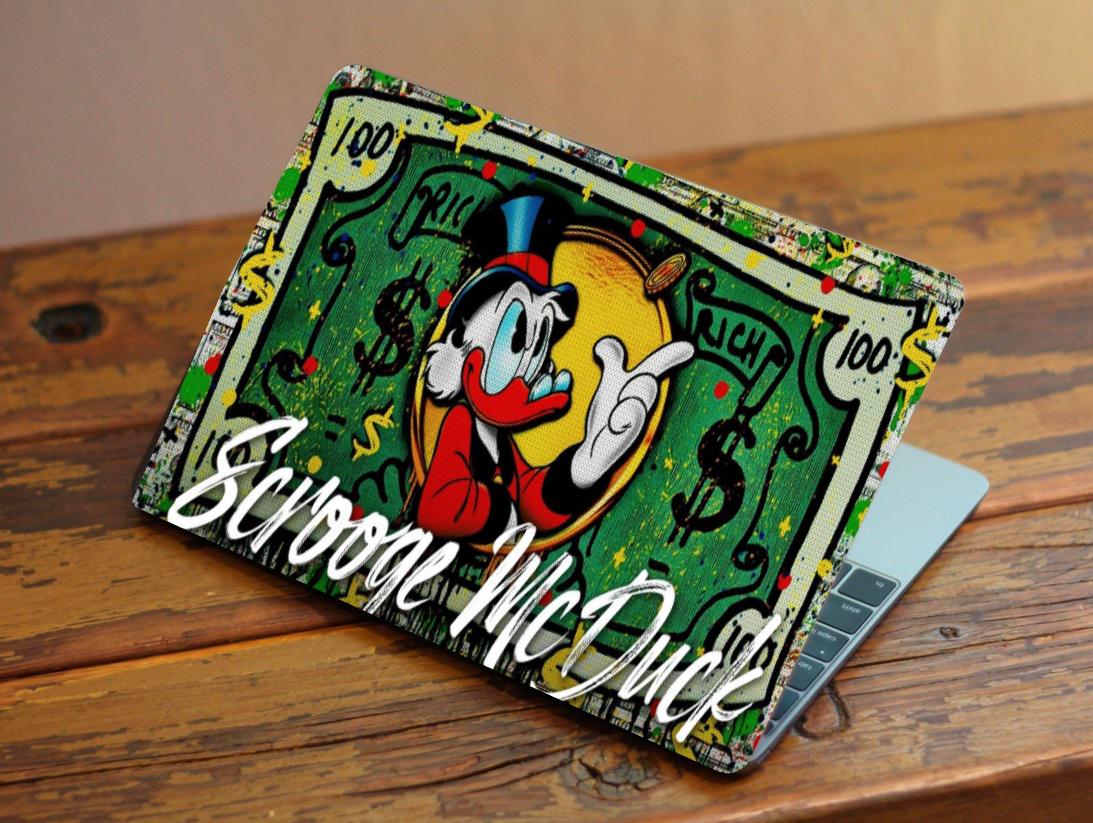 Захисна плівка-наклейка на ноутбук Скрудж Макдак долар 385х260 мм