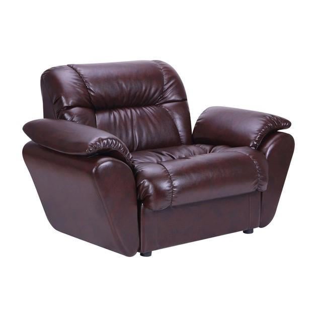 Крісло з підлокітниками Vizyt натуральна шкіра Lux 87x135x85 см Коричневий (rich_chair_003)