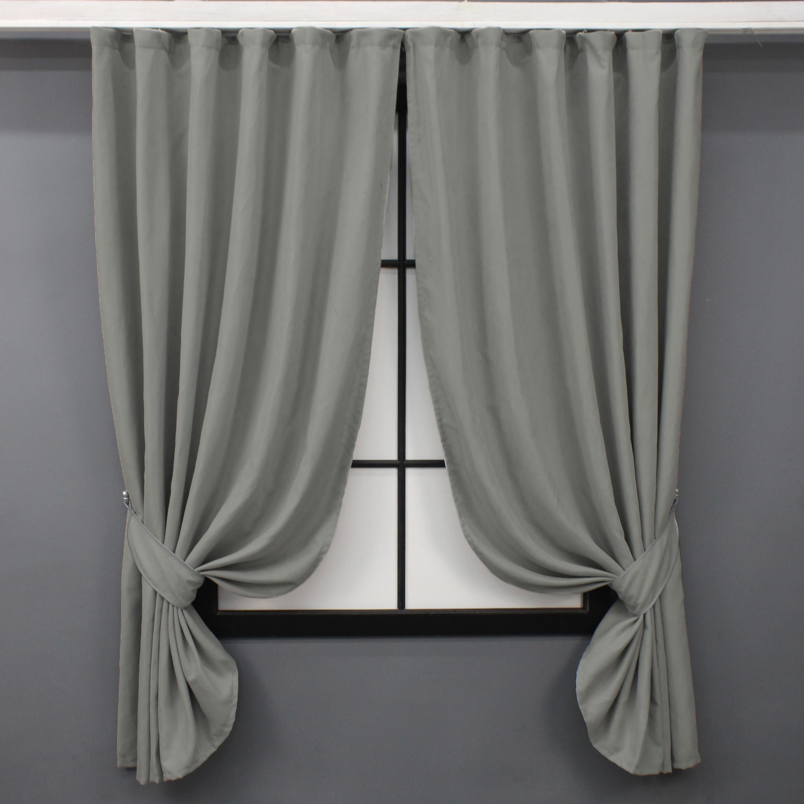 Комплект коротких штор VR-Textil микровелюр Petek №1477ш 140х170 см 2 шт. Светло-серый (35-0221)