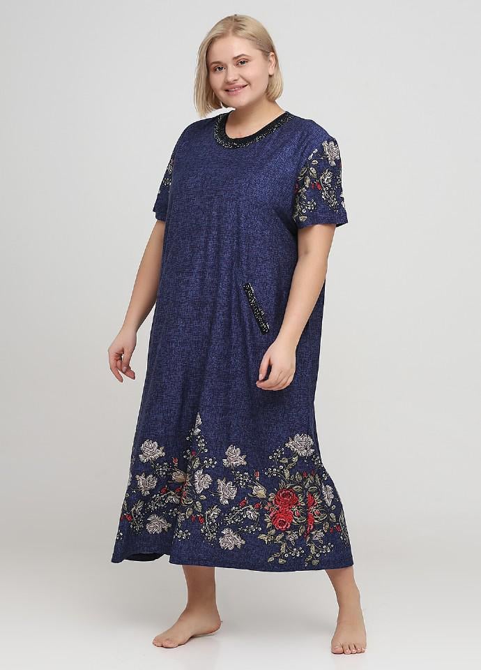 Халат Wild Love 3XL Синий (81467) Халат Wild Love 3XL Синий (81467)
