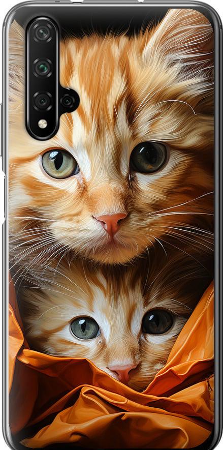Чехол на Huawei Nova 5T Котики 2 (5664u-1833-42517)