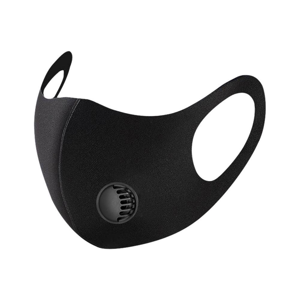 Защитная маска с клапаном 5 шт. Черный