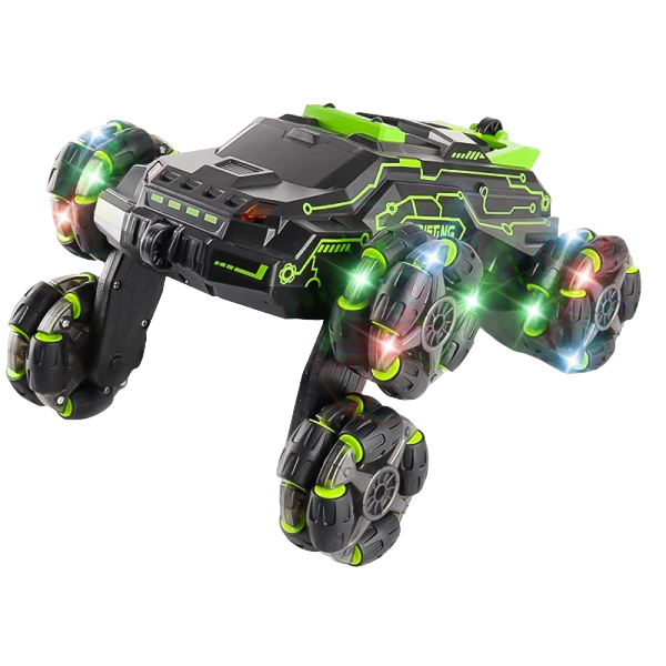 Машинка вездеход Stunt Car JC03 с часами с парой музыкой и Led подсветкой вращение на 360° демо режим и дрифт