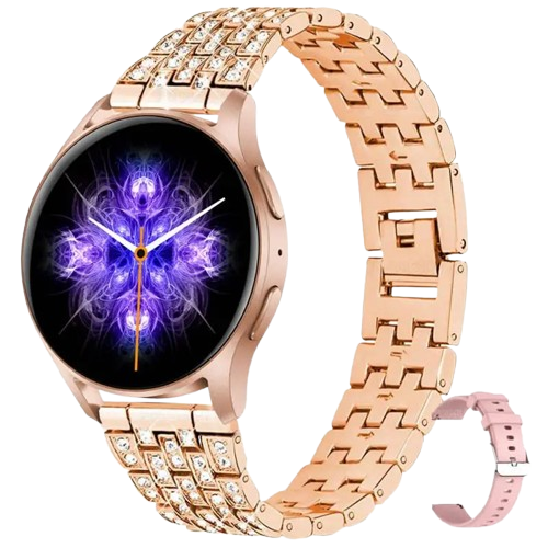 Смарт-годинник Fashion Gold для жінок зі змінним ремінцем та функціями моніторингу здоров'я