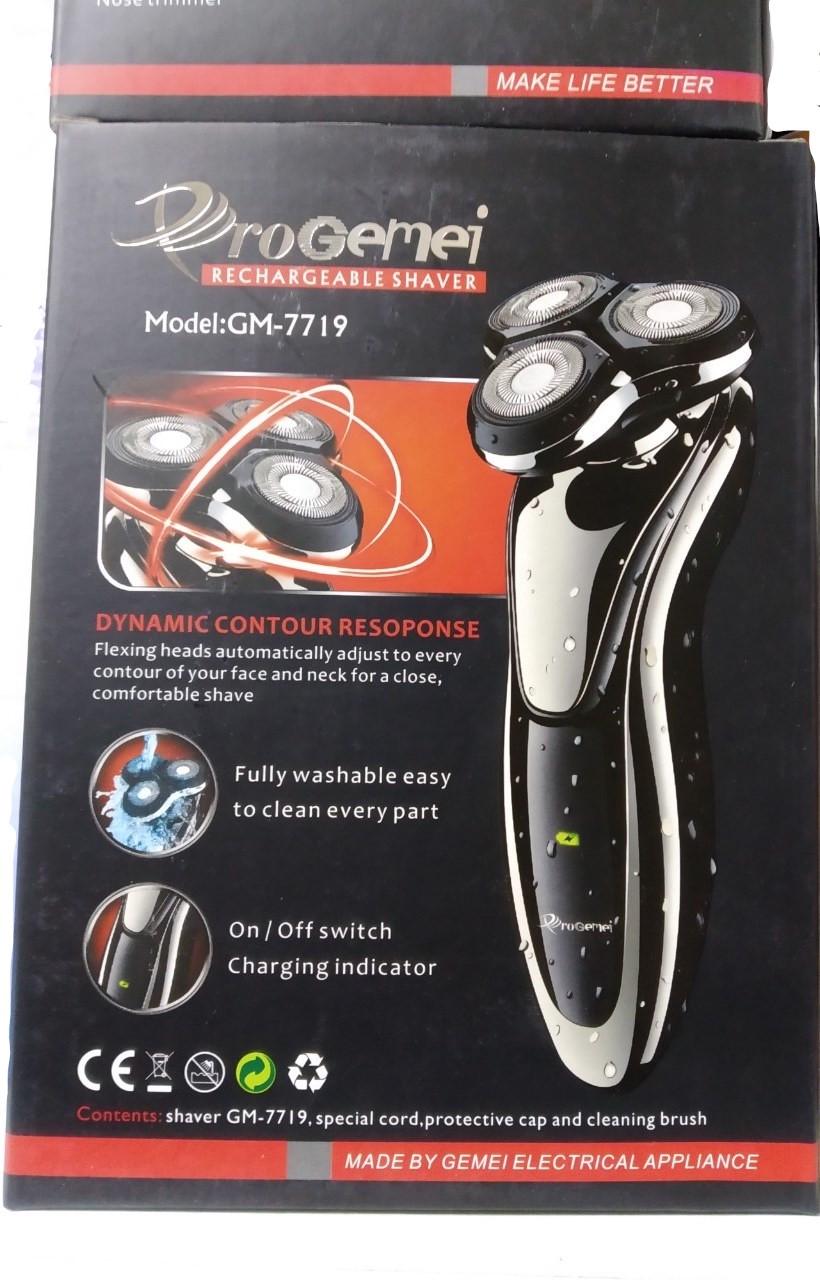 Електробритва акумуляторна ProGemei GM-7719 вологозахищена (885121641) - фото 2 Електробритва акумуляторна ProGemei GM-7719 вологозахищена (885121641) - фото 2