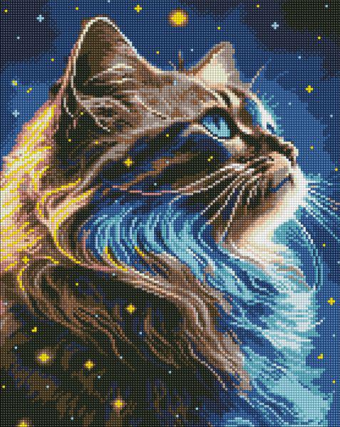 Алмазная мозаика Идейка Магия космоса с голограммными стразами AB 40x50 см (Id-AMO7928)