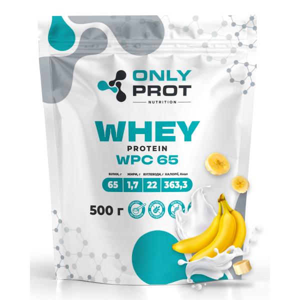 Протеин сывороточный концентрат для набора мышечной массы Only Prot Nutrition Whey WPC 65 500 г Банан (21-145-wpc-65-b-500g) Протеин сывороточный концентрат для набора мышечной массы Only Prot Nutrition Whey WPC 65 500 г Банан (21-145-wpc-65-b-500g)