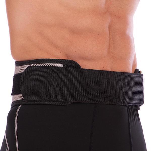 Пояс атлетический ZB-01043 XXL Черный/Серый (34363001)
