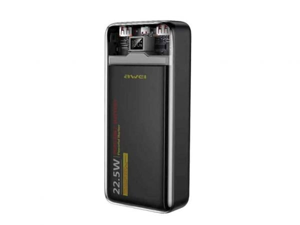 Повербанк AWEI 20000 mAh P78K 22,5W Чорний (1711467) Повербанк AWEI 20000 mAh P78K 22,5W Чорний (1711467)