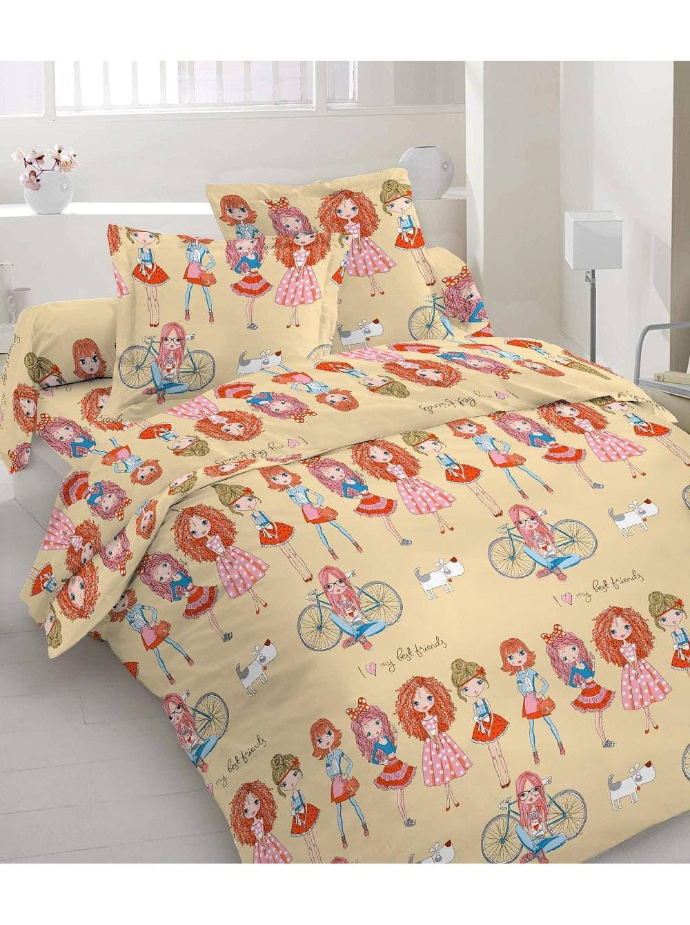 Комплект постельного белья Vital-Textile Бязь Голд Люкс семейный 200х220 см (BLc-352)