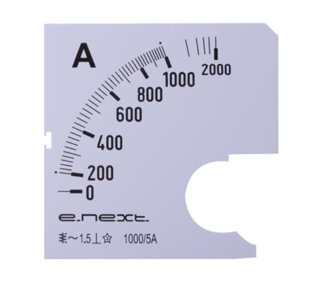 Шкала для амперметра E.NEXT e.meter72.a1000.scale 1000A АС 72х72 мм (s066008)