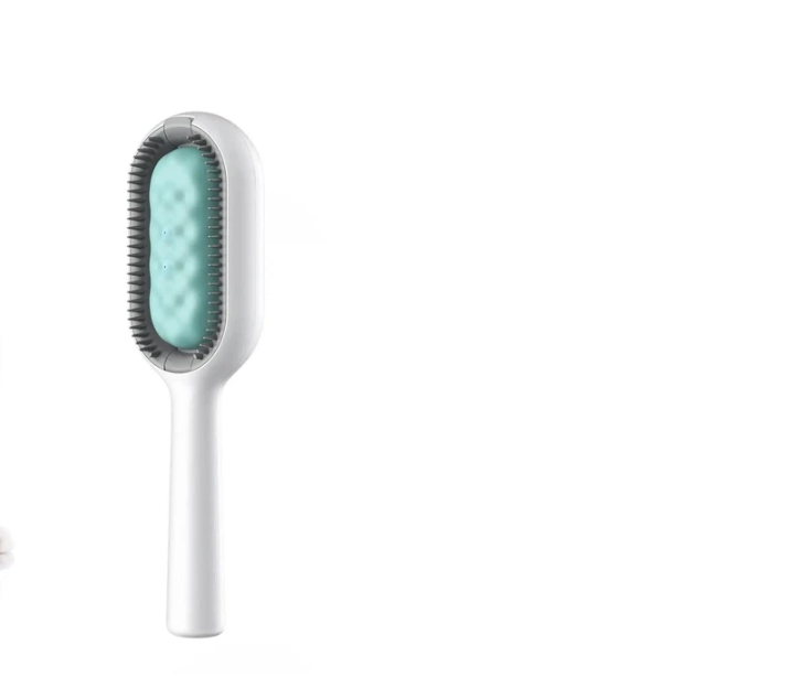 Щетка для сухого и влажного вычесывания собак и кошек Зеленый