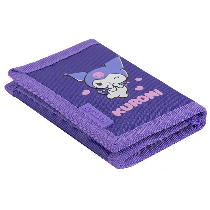 Гаманець KITE Kuromi HK25-598-2 1 відділення/1 зовнішня кишеня на блискавці з сіточкою/ключниця (70627)