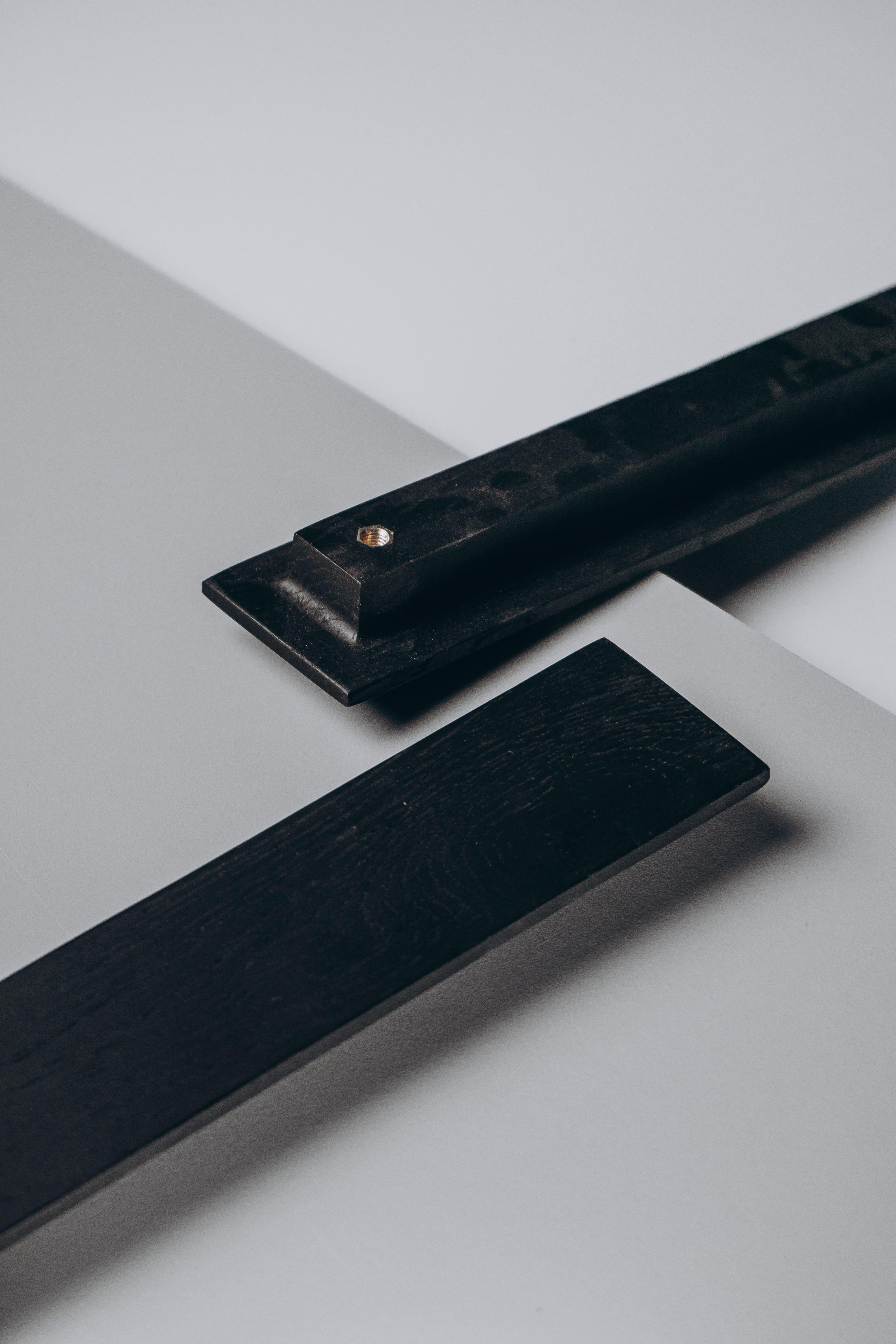 Меблева ручка з дерева 250x55 мм PLATO black - фото 6 Меблева ручка з дерева 250x55 мм PLATO black - фото 6