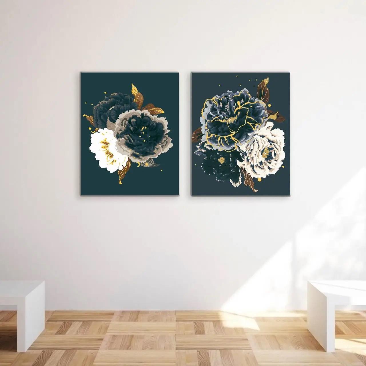 Набір картин за номерами Riviera Blanca "Оксамит" ITR-060 з фарбами металіками 2 шт. 40х50 см (RB-0600/RB-0645) Набір картин за номерами Riviera Blanca "Оксамит" ITR-060 з фарбами металіками 2 шт. 40х50 см (RB-0600/RB-0645)