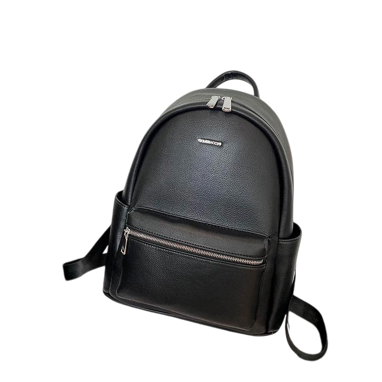 Городские рюкзаки женский сплошной Черный (2374760215)