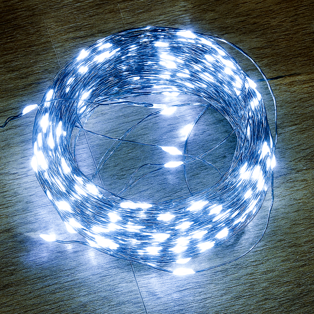 Гірлянда нитка Роса 20 м з пультом м 200LED від USB зелений провід холодний білий - фото 4 Гірлянда нитка Роса 20 м з пультом м 200LED від USB зелений провід холодний білий - фото 4