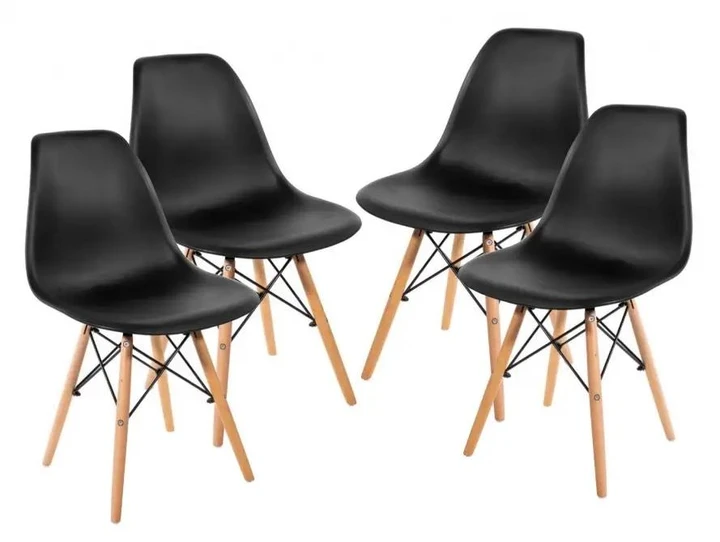 Набір стільців Just Sit Piano 4 шт. Чорний (2616433911) Набір стільців Just Sit Piano 4 шт. Чорний (2616433911)