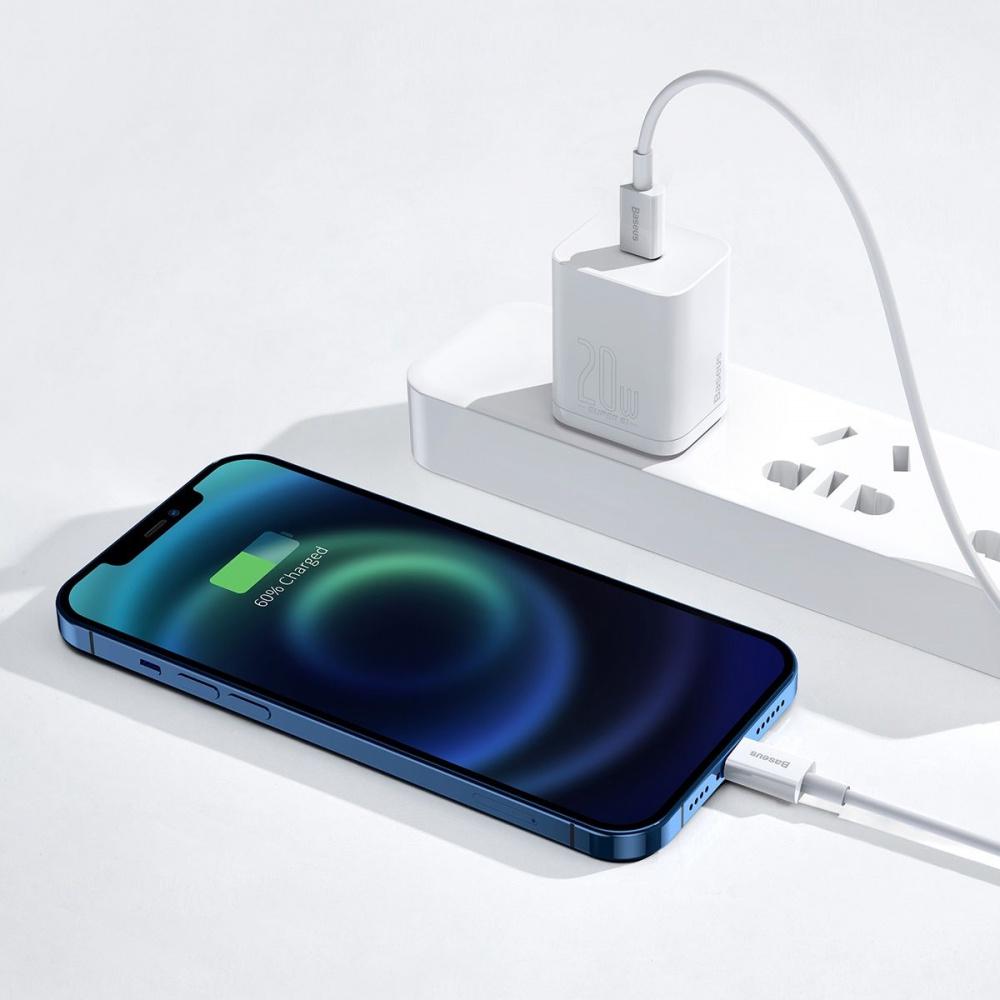 Кабель BASEUS Superior Series Fast Charging Type-C to Lightning PD 20 W 1,5 м Белый (33203) - фото 4