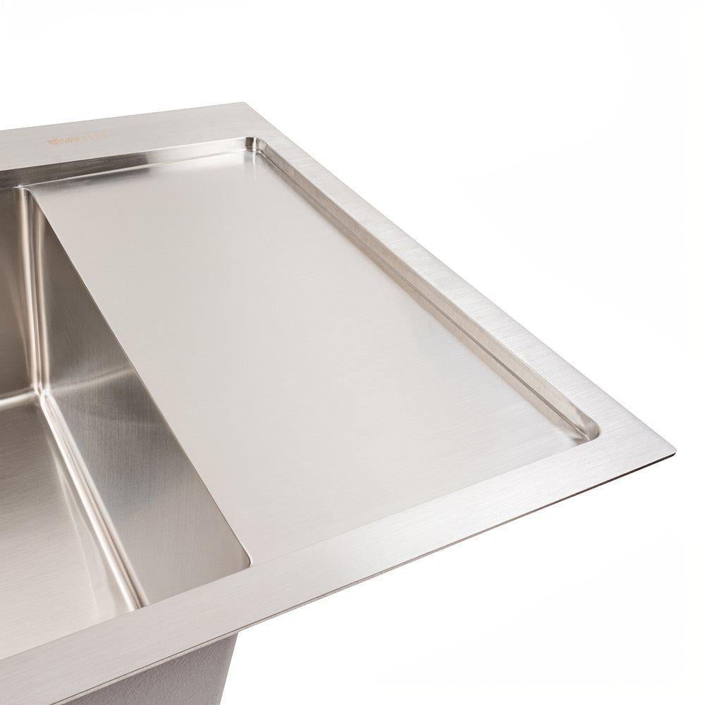 Мийка кухонна Valeso Handmade CM 65х50 L нержавіюча сталь круглий сифон 3,0/0,8 мм - фото 3 Мийка кухонна Valeso Handmade CM 65х50 L нержавіюча сталь круглий сифон 3,0/0,8 мм - фото 3