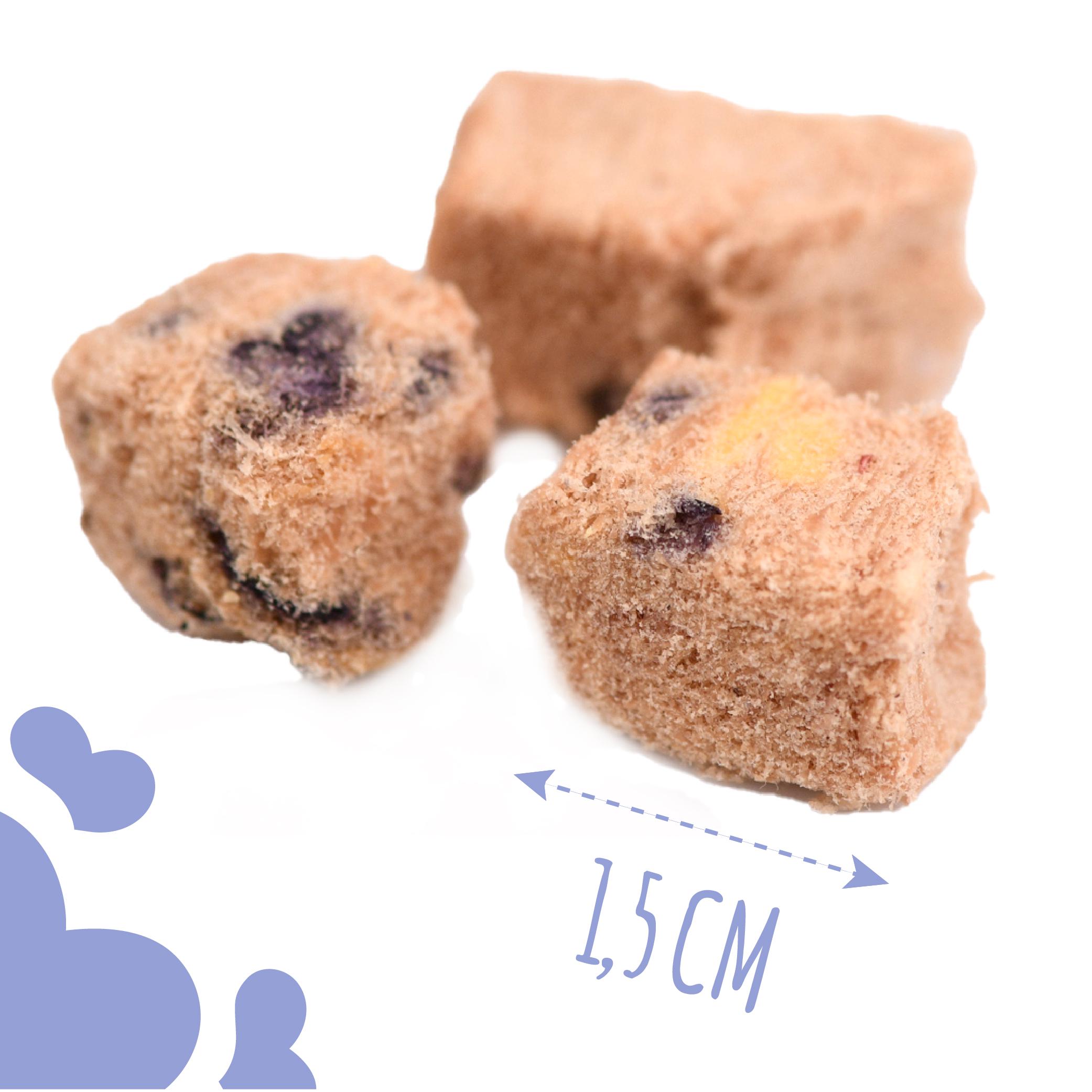 Лакомство для собак Mavsy freeze dried TURKEY SOUFFLE WITH BLUEBERRIES суфле из индейки с черникой от 3-х месяцев 50 г (24624824) - фото 3 Лакомство для собак Mavsy freeze dried TURKEY SOUFFLE WITH BLUEBERRIES суфле из индейки с черникой от 3-х месяцев 50 г (24624824) - фото 3