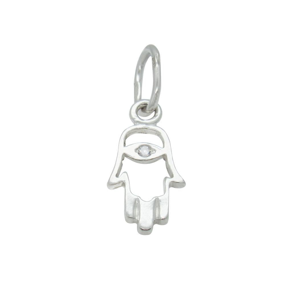 Срібний підвіс з фіанітом Хамса маленька (1133892087) Срібний підвіс з фіанітом Хамса маленька (1133892087)
