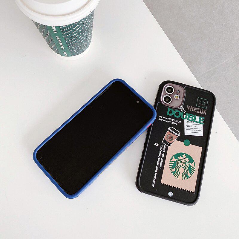 Чехол для iPhone 7 Plus/8 Plus Starbucks с защитой камеры Черный - фото 7