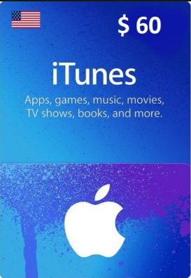 Подарочная карта ITunes Gift Card 60 USD (USA) Подарочная карта ITunes Gift Card 60 USD (USA)