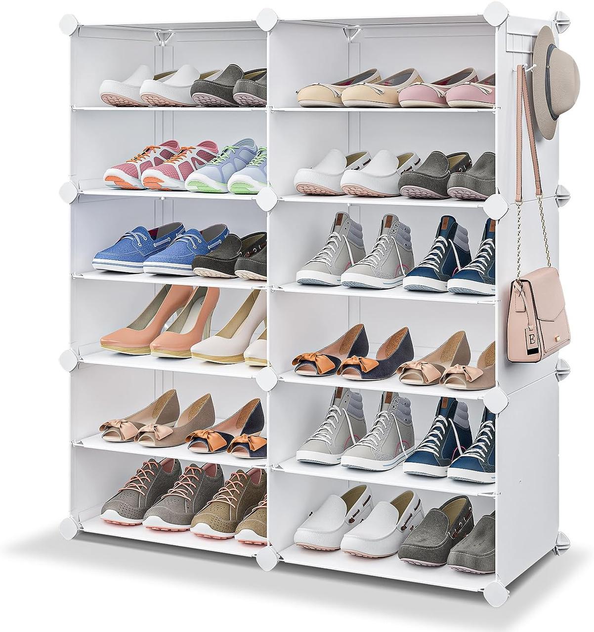 Шафа для зберігання взуття на 24 пари 6-рівнева Шафа для зберігання взуття на 24 пари 6-рівнева