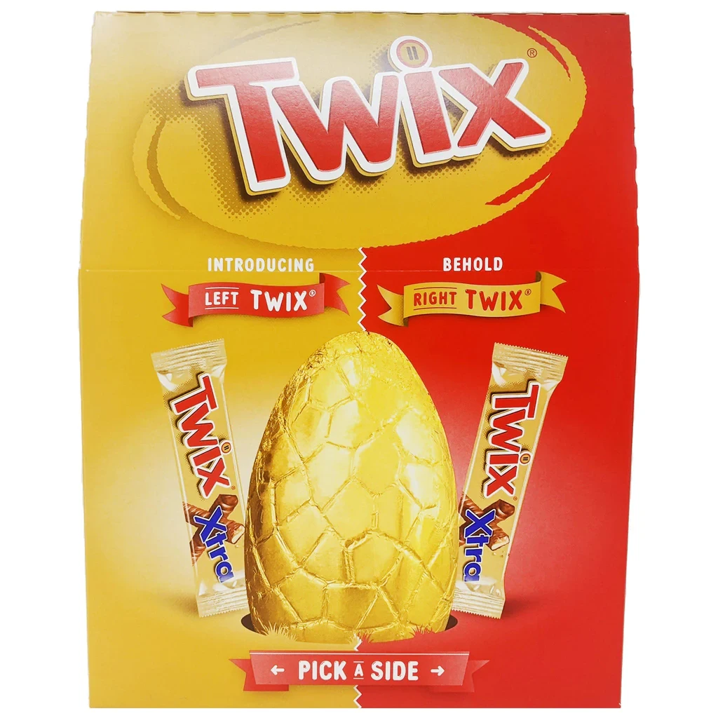 Велике пасхальне шоколадне яйце Twix Chocolate&Caramel Biscuits Extra Large Easter Egg 328 г (1794853690)