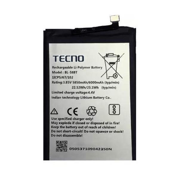 Батарея Tecno BL-58BT Pova LD7/6000 mAh PRC