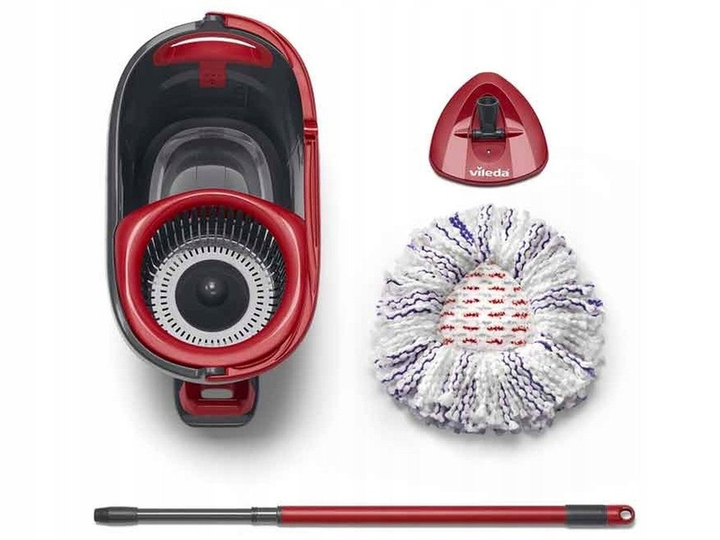 Набір для прибирання Vileda 167751 Turbo Microfibre 3в1 швабра/відро з віджимом (id_2042)