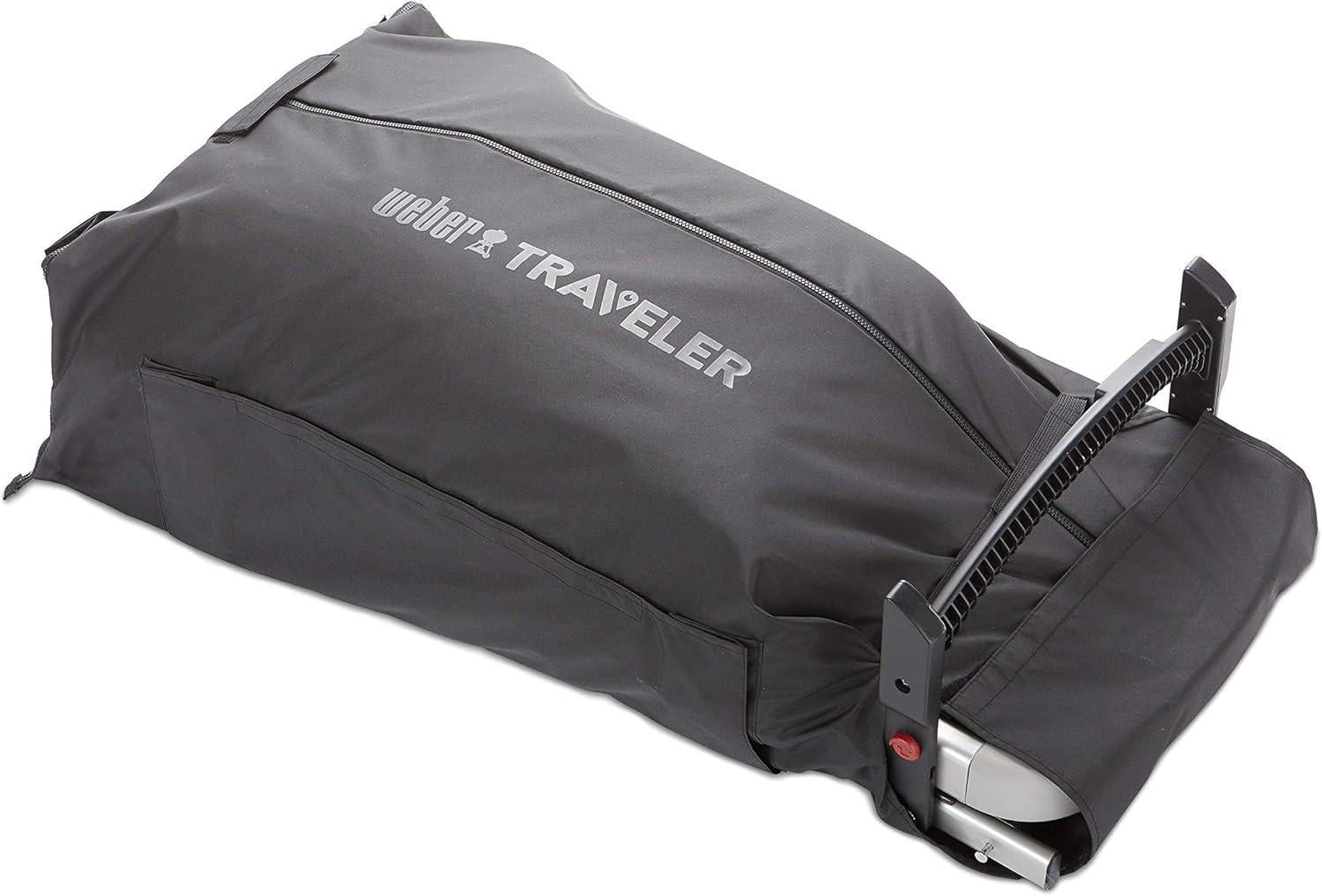 Чохол для гриля Weber Traveler Cargo Protector 7030 жиростійкий з кишенями для зберігання інструментів Чорний (KAPS-133307064)