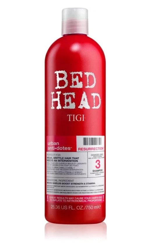 Шампунь для слабых ломких волос восстанавливающий TIGI Bed Head Urban Antidotes Resurrection Shampoo 750 мл