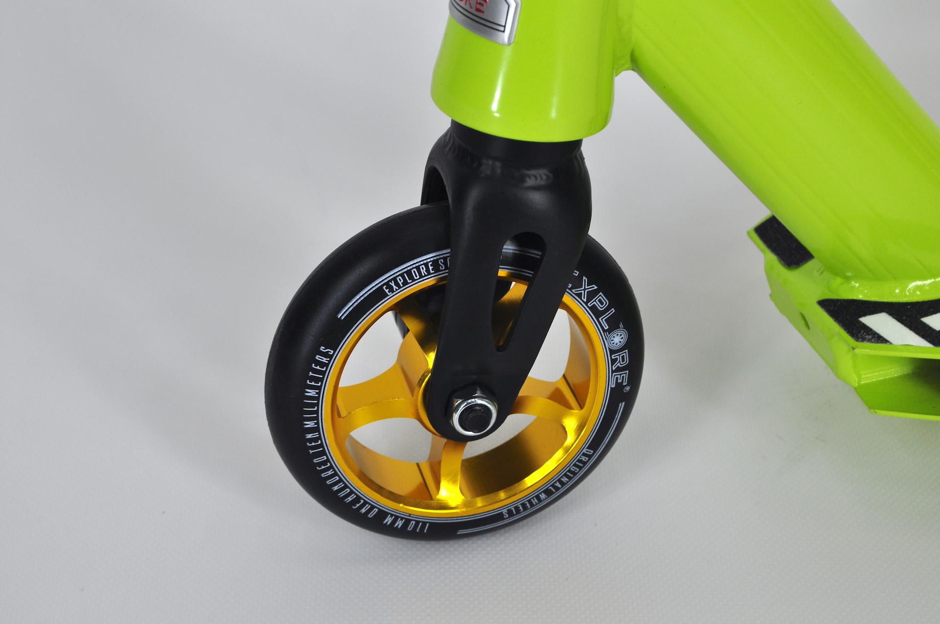 Самокат трюковый Explore Cross 2 + пеги Зеленый - фото 5