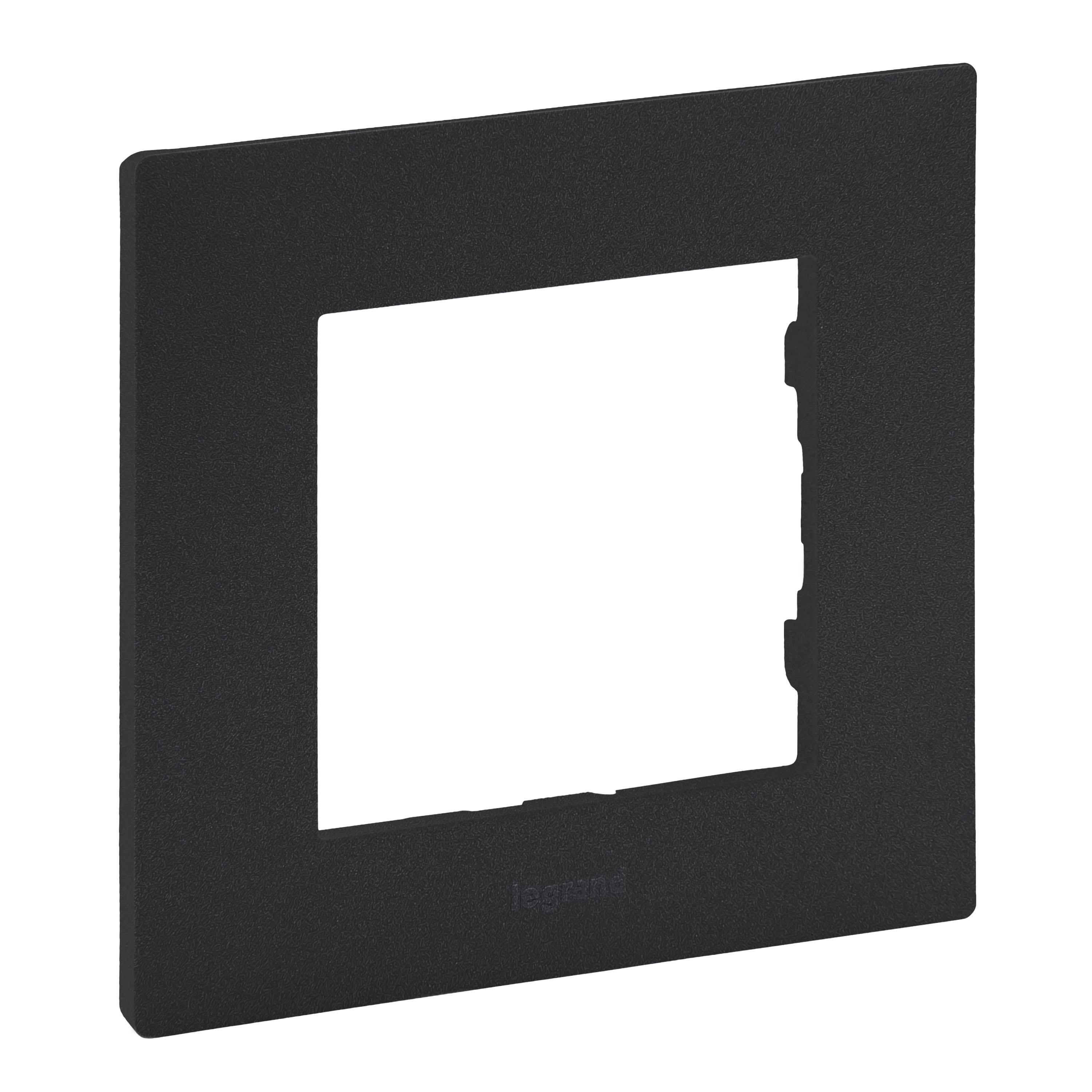 Рамка Legrand NILOE STEP 1-постовая Антрацитовый (863791)