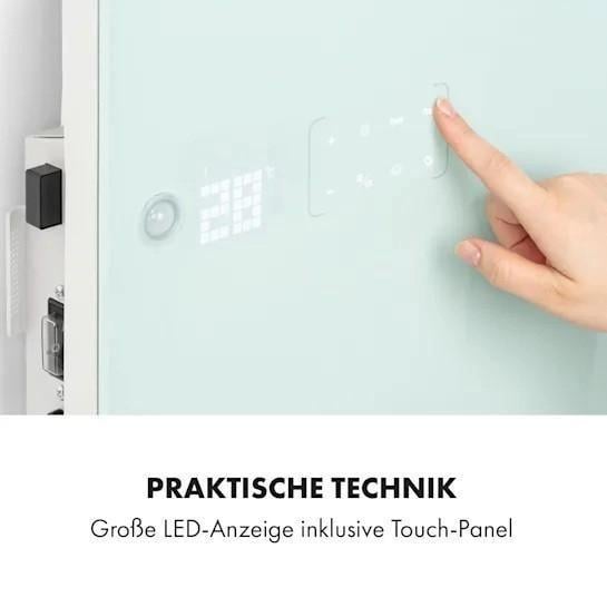 Инфракрасный обогреватель для ванной комнаты KLARSTEIN Hot Spot Crystal Flow LED (10035035) - фото 5