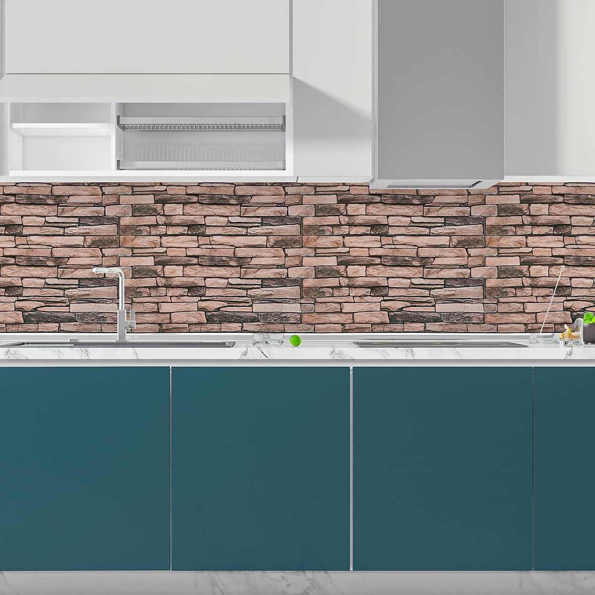 Панель декоративная Sticker Wall SW-00001555 ПВХ 960х480х4 мм Коричневый (991943590) - фото 6 Панель декоративная Sticker Wall SW-00001555 ПВХ 960х480х4 мм Коричневый (991943590) - фото 6