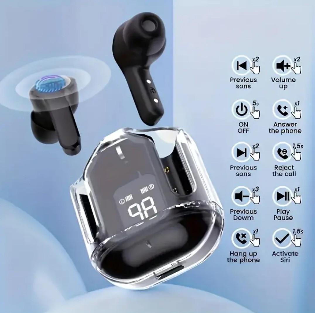 Наушники T2 TWS Bluetooth с цифровым дисплеем и Hi-Fi звуком Черный (2628253419) - фото 2 Наушники T2 TWS Bluetooth с цифровым дисплеем и Hi-Fi звуком Черный (2628253419) - фото 2