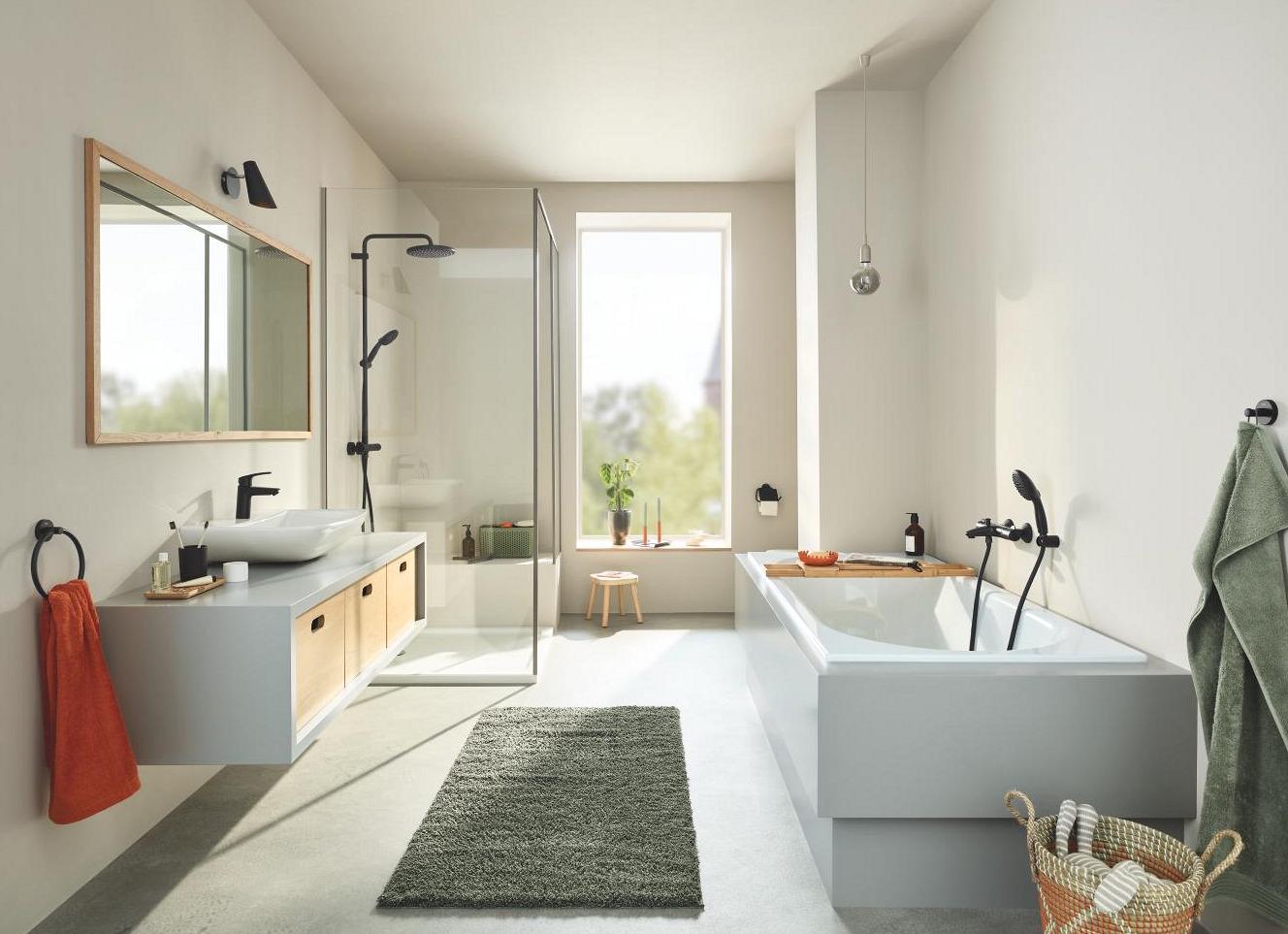 Душова система з термостатом Grohe Tempesta 266702431 Чорний (218525) - фото 3 Душова система з термостатом Grohe Tempesta 266702431 Чорний (218525) - фото 3