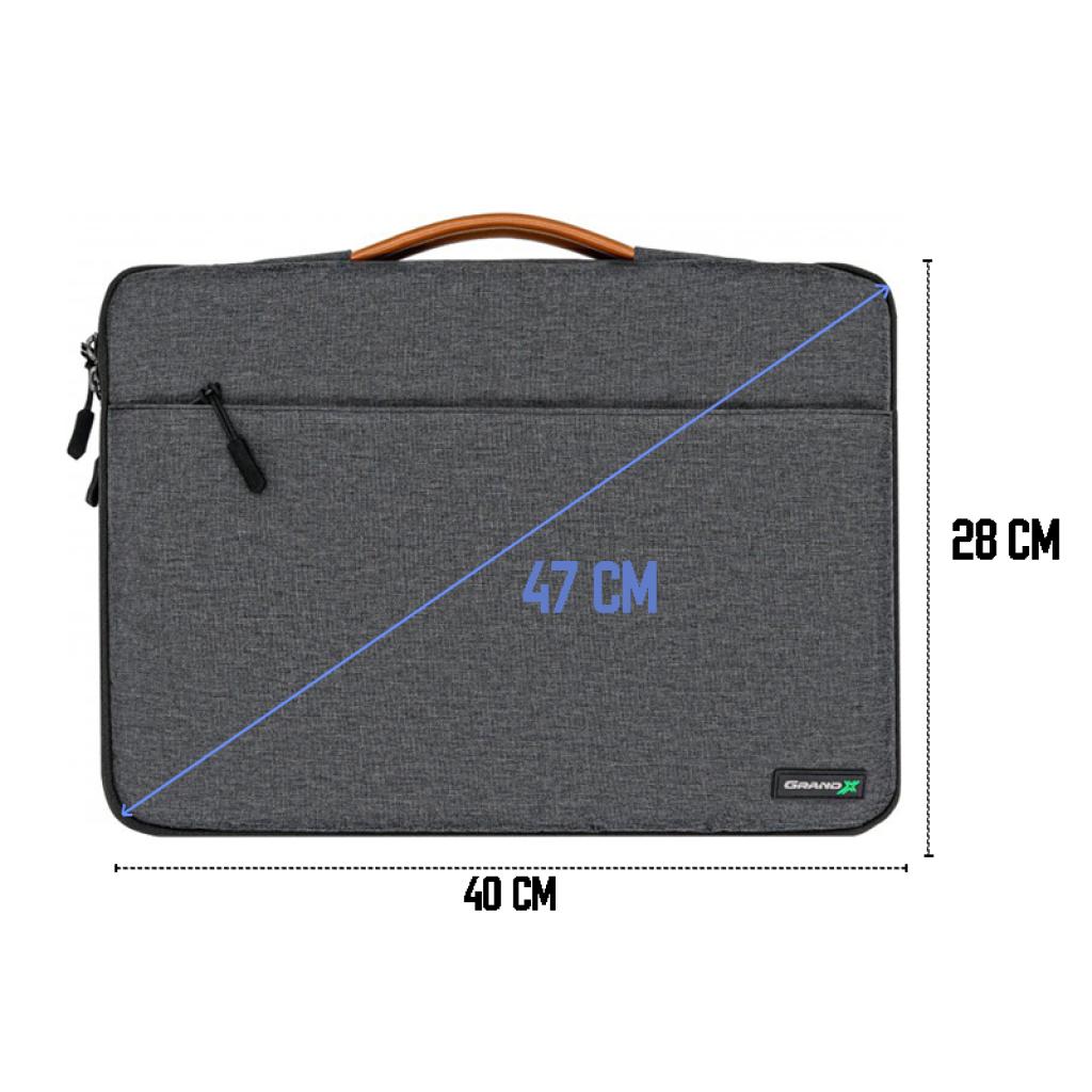 Сумка для ноутбука Grand-X SLX-15D 15" Dark Gray (1434294) - фото 5 Сумка для ноутбука Grand-X SLX-15D 15" Dark Gray (1434294) - фото 5