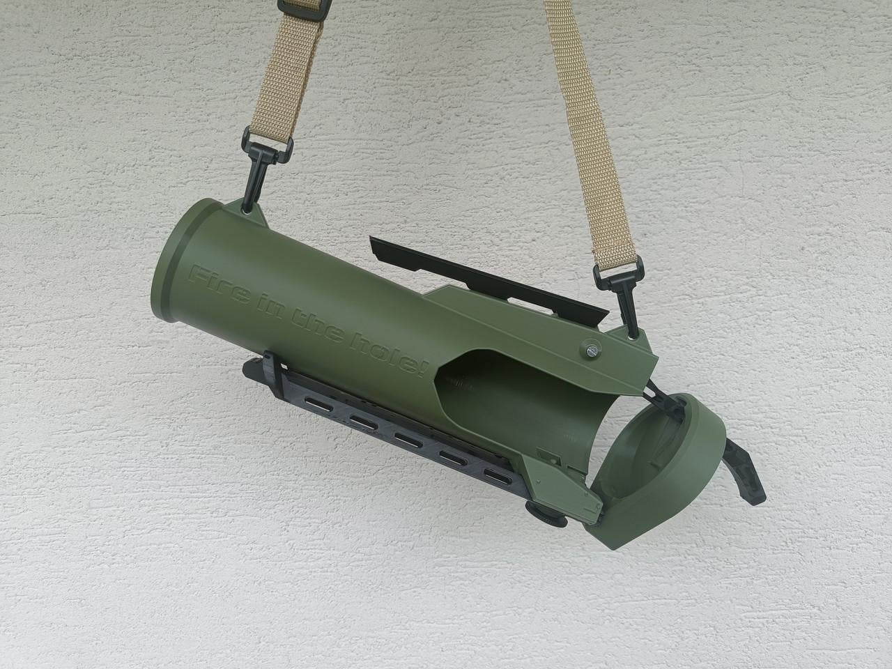 Открывалка Пивная пушка 0.5л Beer Cap Cannon/Beer Mortar/Bier Mörser 50 см ствол 74 мм 3D-печать