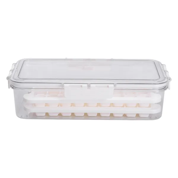 Контейнер для льда Yiwu на 72 ячеек с крышкой 30,5х16х7,5 см см Бежевый (147-107-HP-27-9)