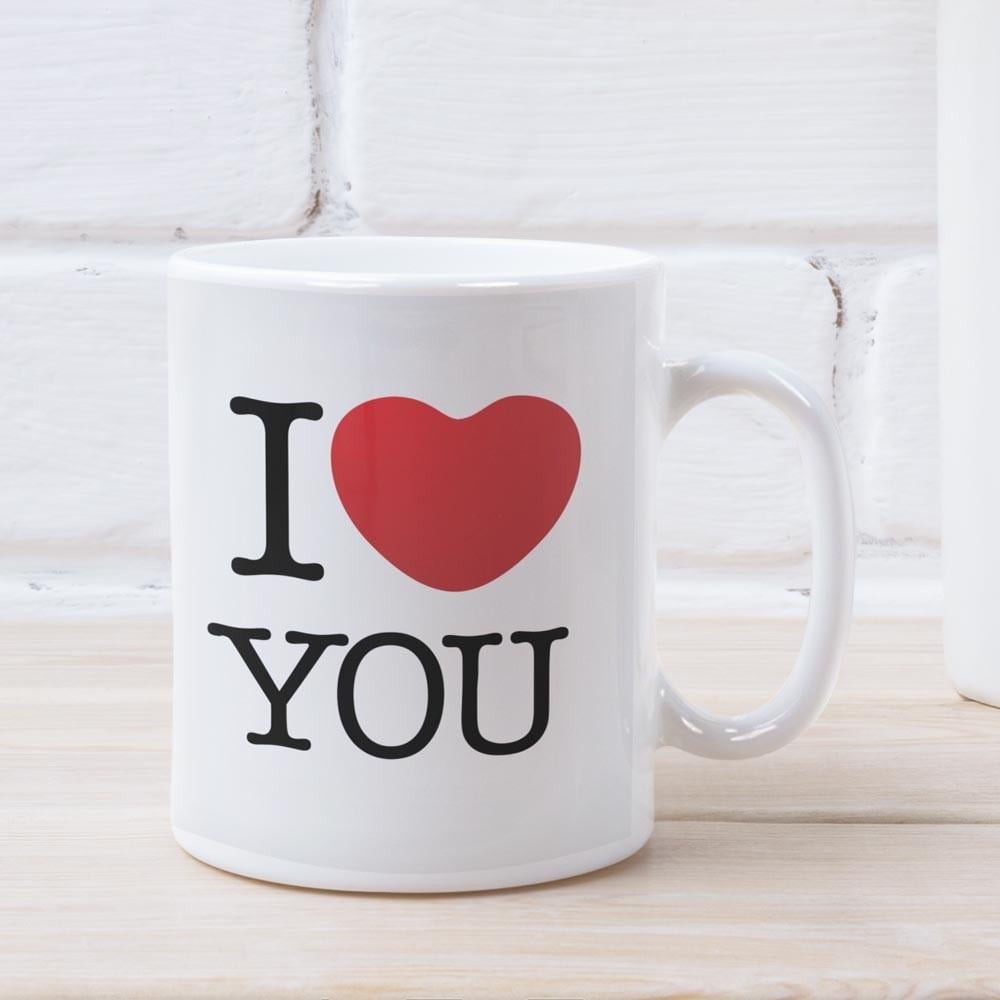 Чашка с надписью "I Love You" 330 мл (14982647)