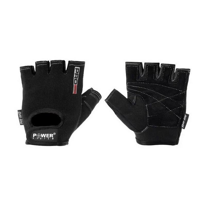 Перчатки для зала и фитнеса без пальцев Power System Pro Grip 2250 XL Черный